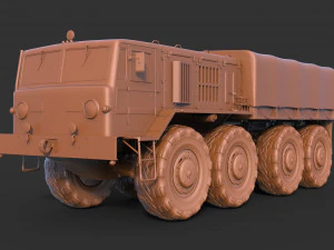 maz 535 클린 3D 모델