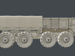 maz 535 clean Model 3D