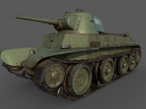 soviet tank bt-7 3D Model