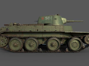 soviet tank bt-7 3D Model