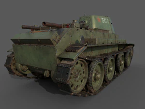 soviet tank bt-7 3D Model