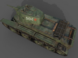 soviet tank bt-7 3D Модель