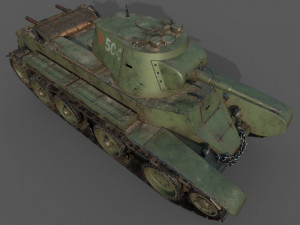 soviet tank bt-7 3D Модель