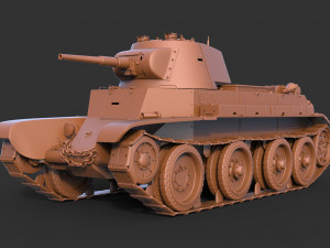 soviet tank bt-7 3D Модель