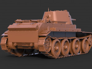 soviet tank bt-7 3D Модель