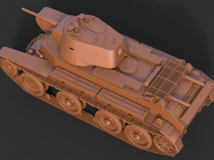 soviet tank bt-7 3D Модель