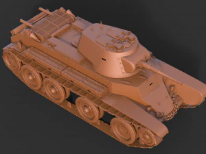 soviet tank bt-7 3D Model