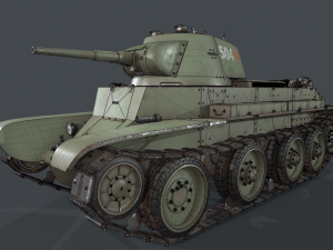 soviet tank bt-7 3D Модель