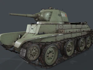 soviet tank bt-7 3D Model
