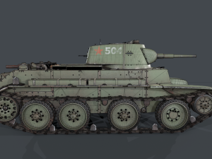 soviet tank bt-7 3D Модель