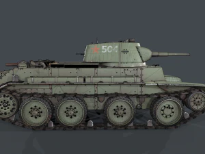 soviet tank bt-7 3D Model
