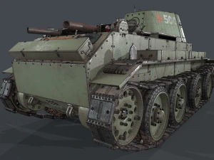 soviet tank bt-7 3D Model