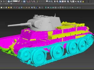 soviet tank bt-7 3D Model