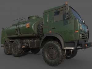 Kamaz ATZ 12 Tanker 3D 모델