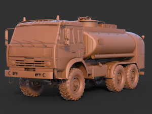 Kamaz ATZ 12 Tanker 3D 모델