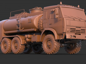 Kamaz ATZ 12 Tanker 3D 모델
