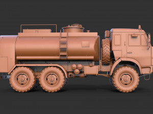 Kamaz ATZ 12 Tanker 3D 모델