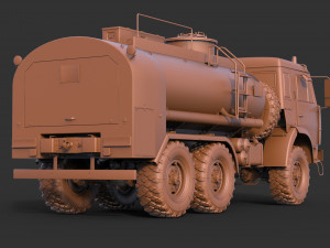 Kamaz ATZ 12 Tanker 3D 모델