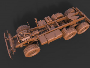 Kamaz ATZ 12 Tanker 3D 모델