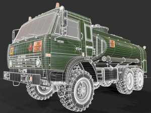 Kamaz ATZ 12 Tanker 3D 모델