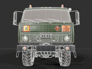 Kamaz ATZ 12 Tanker 3D 모델