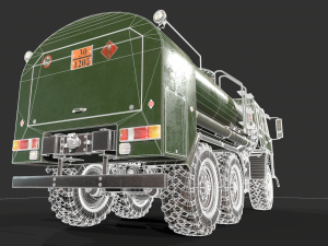 Kamaz ATZ 12 Tanker 3D 모델