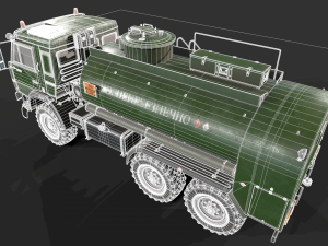 Kamaz ATZ 12 Tanker 3D 모델