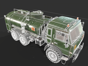 Kamaz ATZ 12 Tanker 3D 모델