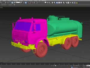 Kamaz ATZ 12 Tanker 3D 모델