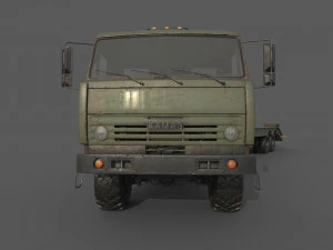 Kamaz 44100 with Trailer 3D Model