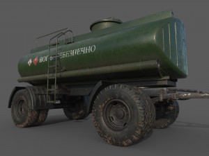 Fuel Trailer 3D Model