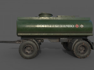 Fuel Trailer 3D Model
