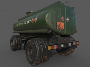 Fuel Trailer 3D Model
