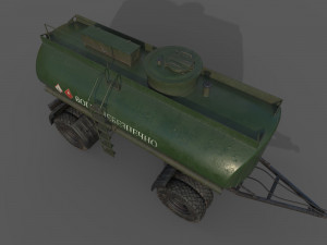 Fuel Trailer 3D Model