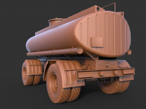 Fuel Trailer 3D Model