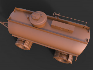 Fuel Trailer 3D Model
