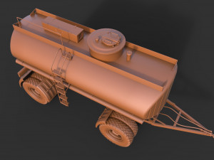 Fuel Trailer 3D Model