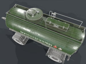 Fuel Trailer 3D Model