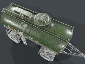 Fuel Trailer 3D Model