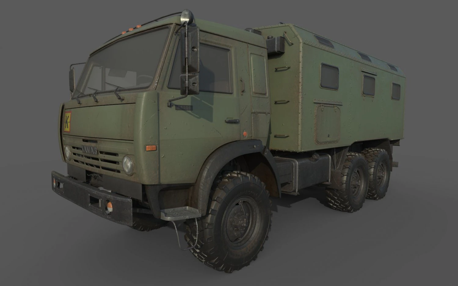 Kamaz Kung 3D Model .c4d .max .obj .3ds .fbx .stl .blend 