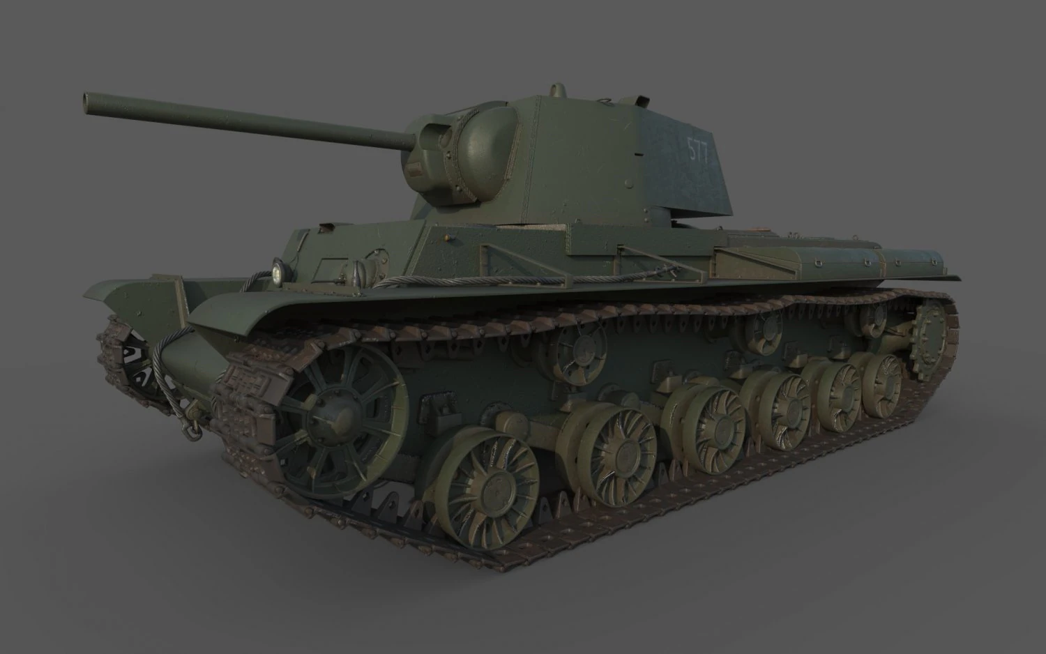 KV 1 1940 3D Model .c4d .max .obj .3ds .fbx .stl .blend 