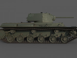 KV 1 1940 Modelo 3D