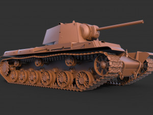 KV 1 1940 Modelo 3D