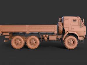 Kamaz 5350 Cargo 3D 모델