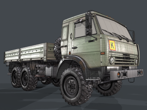 Kamaz 5350 Cargo 3D 모델