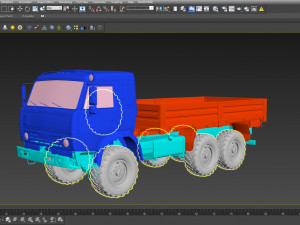 Kamaz 5350 Cargo 3D 모델
