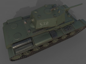 KV 1 with metal screens Model 3D
