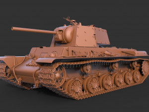 KV 1 with metal screens Model 3D