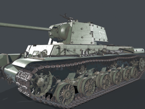 KV 1 with metal screens Model 3D