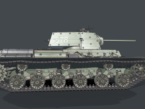 KV 1 with metal screens Model 3D